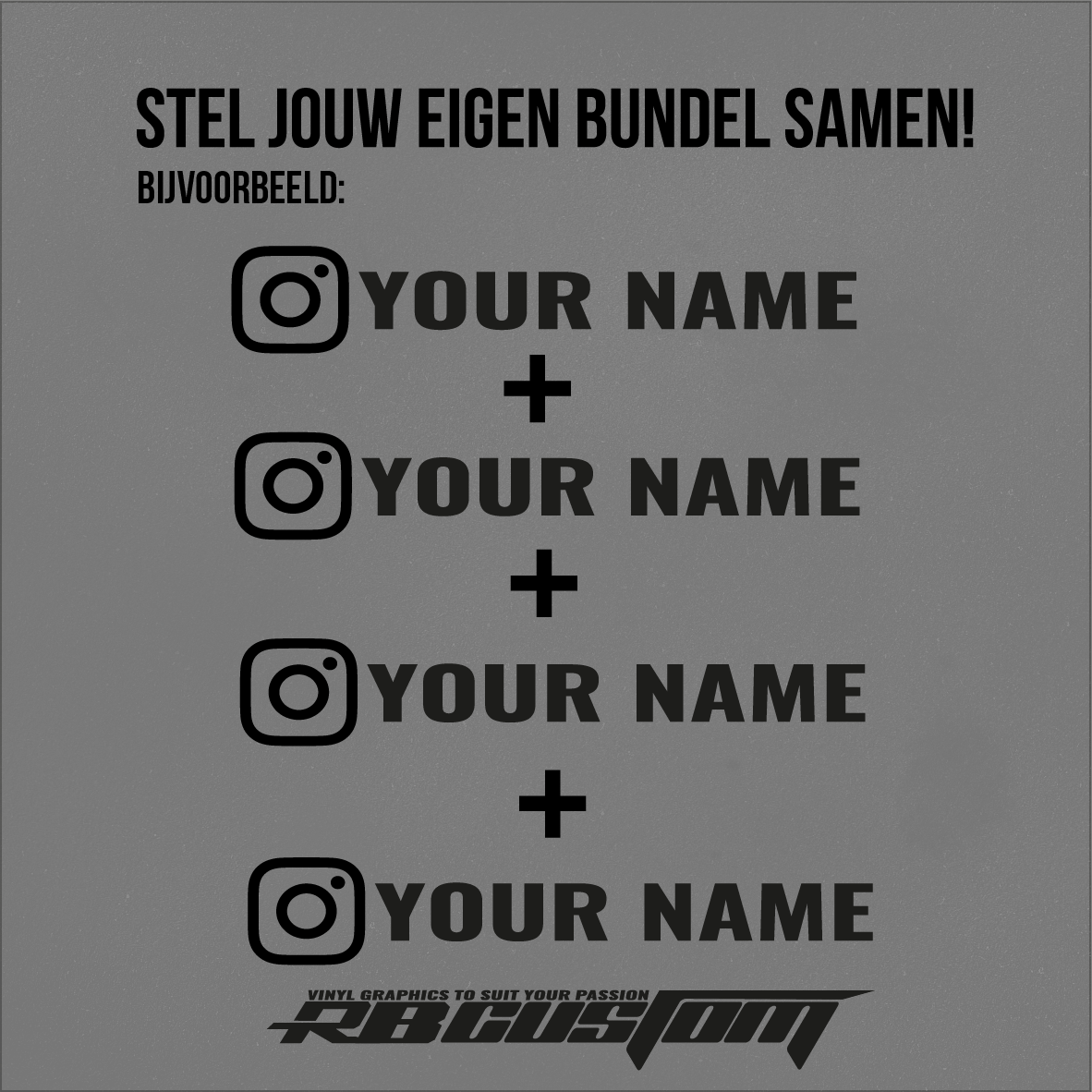 🔥COMBI DEAL | Je eigen instagram sticker!