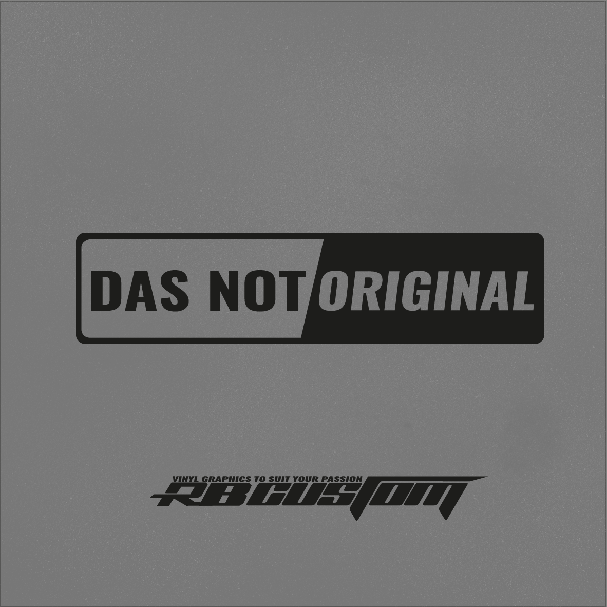 Das not original Back decall