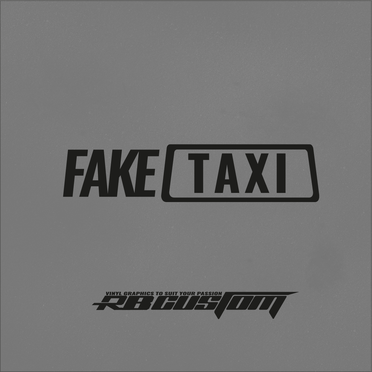 Fake taxi Back decall